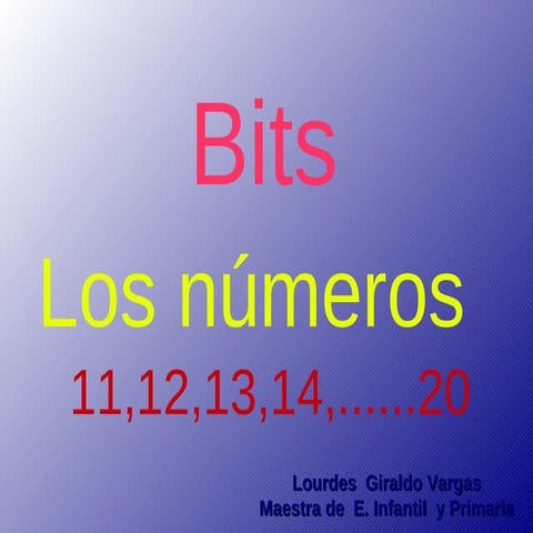 bits matemáticas números del 11,12,,,