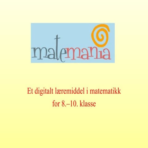 Matematis modellering og praktisk matematikk | PPT