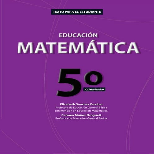 Educacion Matematica 5 basico | PDF