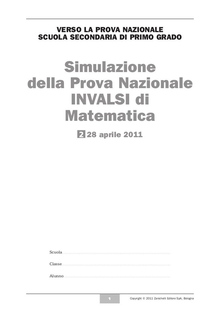 Matematica 3simulazione provanazionale_zanichelli