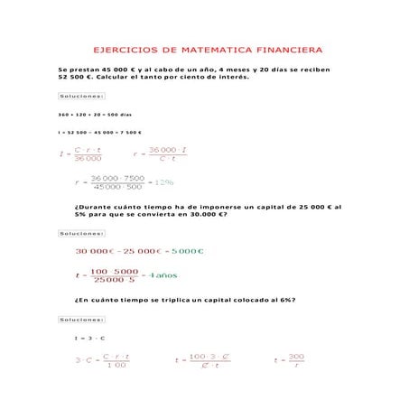 Ejercicios resueltos de matematicas financieras hernandez silva | PDF