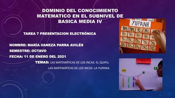 Matemática inca | PPT