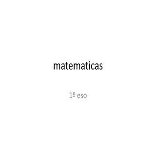 Matematicas