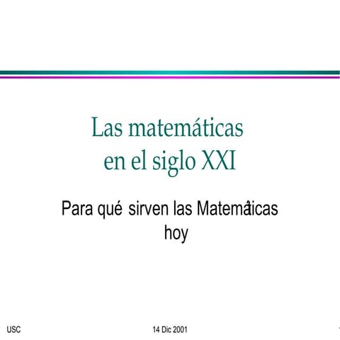 Para que sirven las matematicas | PPTX