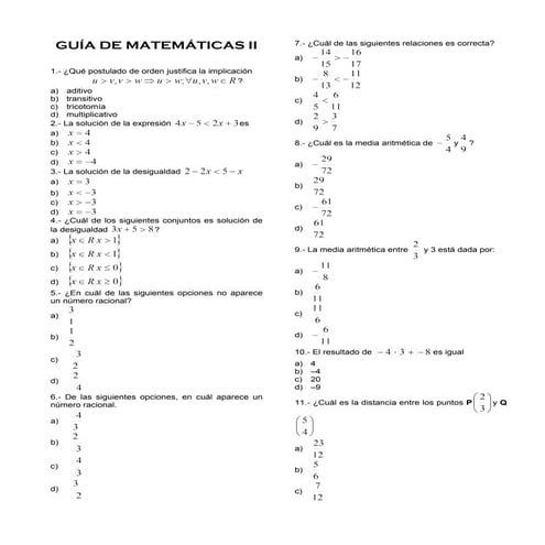 Matematicas 2 | PDF
