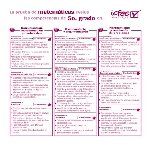 Matematicas 5° 2013