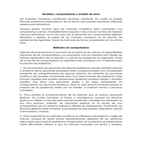 Matematicas cuaderno Cálculo Númerico