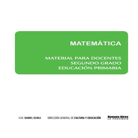 Matematica segundo grado