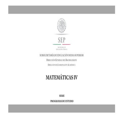 Matematicas iv biblio2014