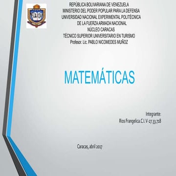 Matemáticas UNEFA 