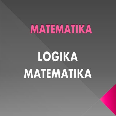 Logika matematika | DOCX
