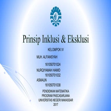 Prinsip Inklusi dan Eksklusi