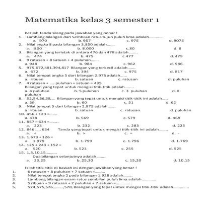 Matematikakelas3sdsemester1 161121164553 Pdf