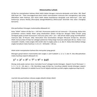 Matematika lafadz
