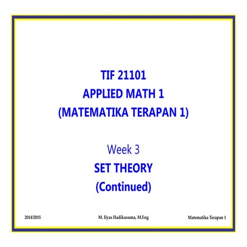 Matematika terapan week 3