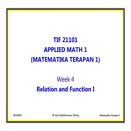 Matematika terapan week 4 