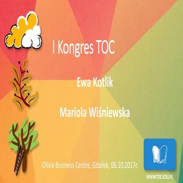 TOC na Matematyce - Kongres TOC -  Ewa Kotlik, Mariola Wiśniewska