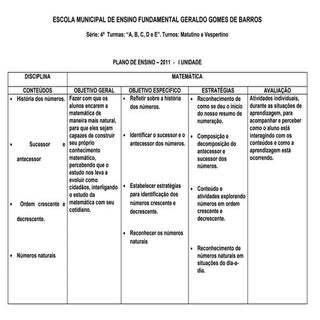 Matemática 4ª série