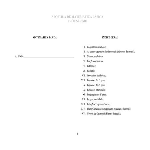 MatemáTica BáSica