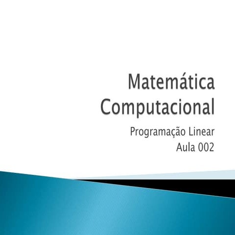 Matemática computacional   aula 002