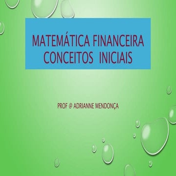 Matemática financeira