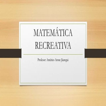 Matemática recreativa