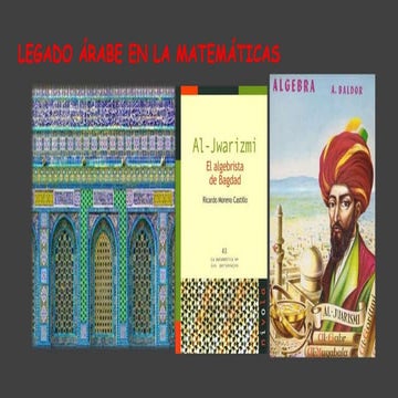 Matemáticas ,EL LEGADO ÁRABE