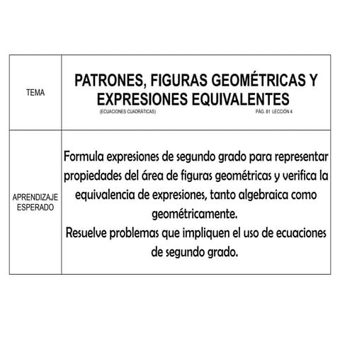 Exploring Quadratic Equations and Geometric Patterns in Math | PPTX