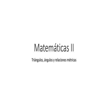 Matemáticas II - bloque 1