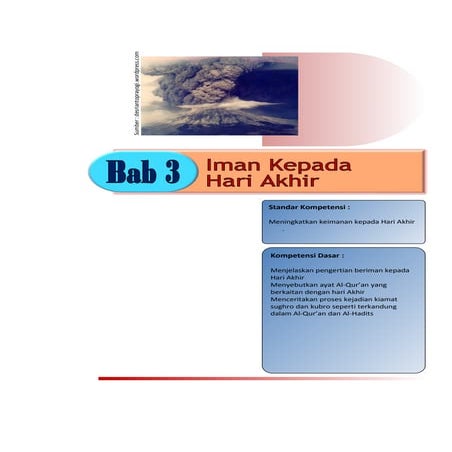BAB III MATERI IMAN KEPADA HARI AKHIR