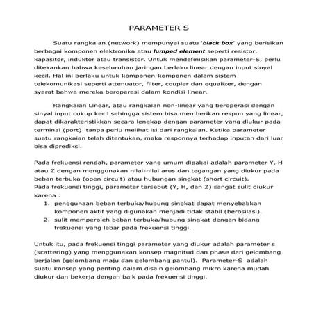 Materi s-parameter