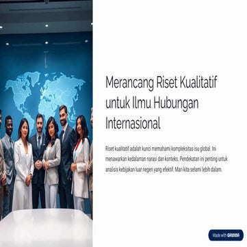 Pendekatan Riset Kualitatif dalam Hubungan Internasional: Metode ...