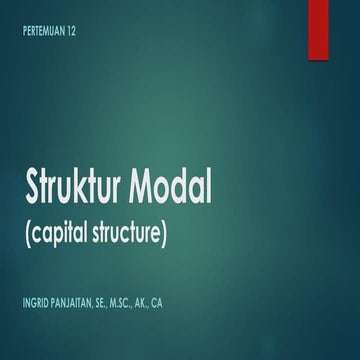 struktur modal
