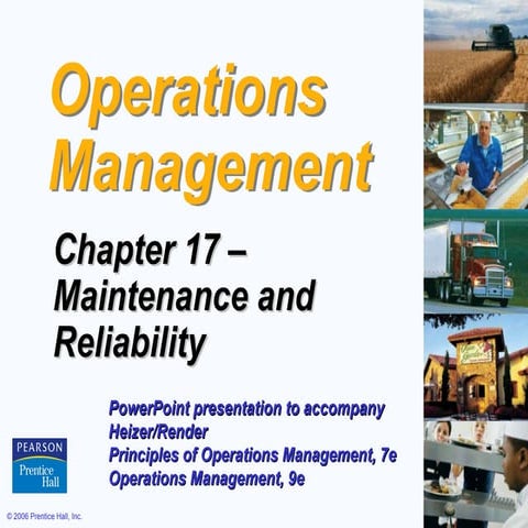 Maintenance and reliability | PDF