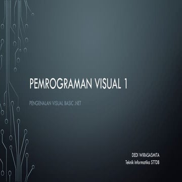 materi 1 pemrog visual dalam pemrograman