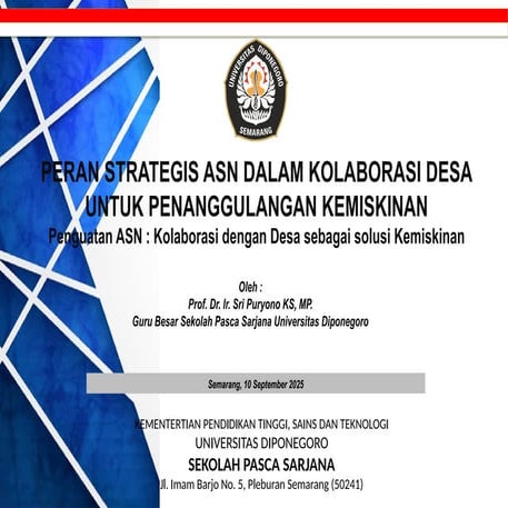 Peran Strategis ASN dalam Kolaborasi Desa untuk Penanggulangan ...