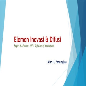 INOVASI DIFUSI dan ELEMEN ELEMENYA power point, ptt | PPTX