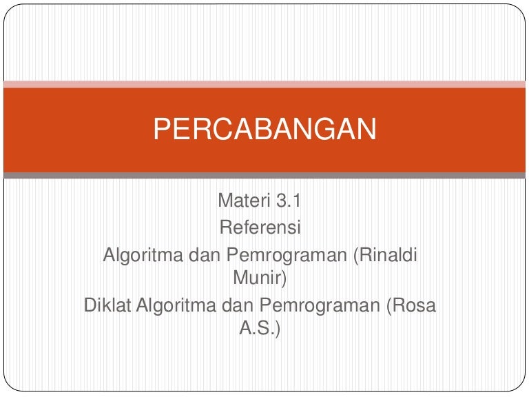 Konsep Percabangan If Bersarang