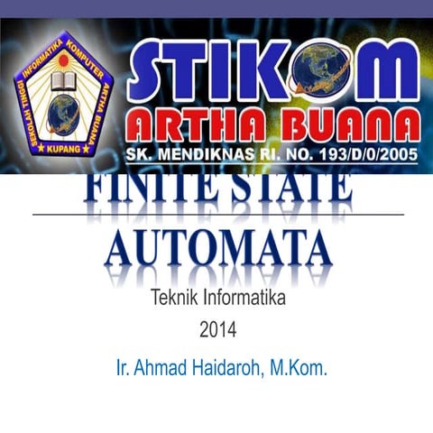 Finite State Automata - Materi 3 - TBO