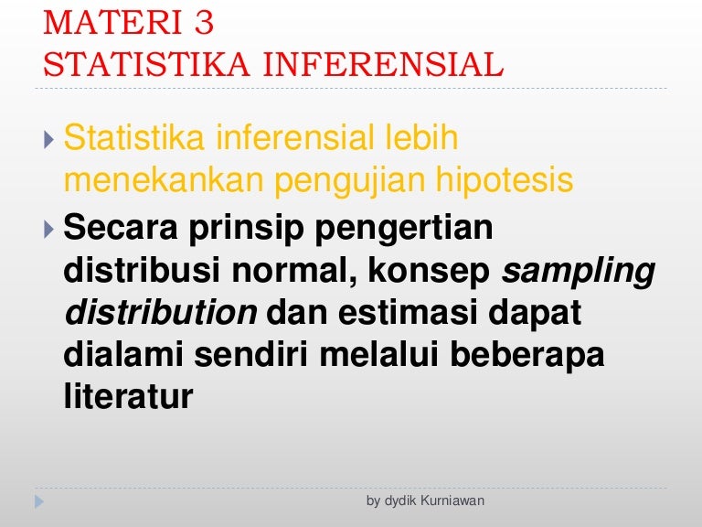 Materi 3 Statistika Dasar
