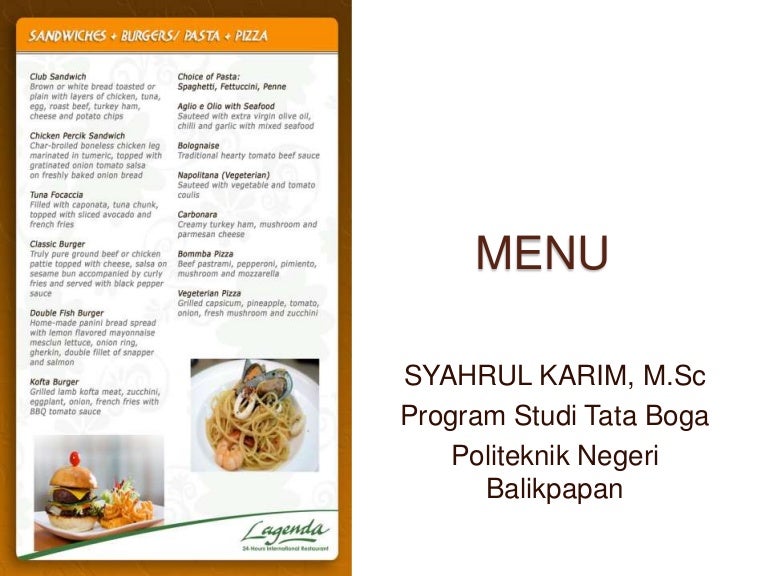 Contoh Menu Table D Hote Makanan Indonesia Temukan Contoh