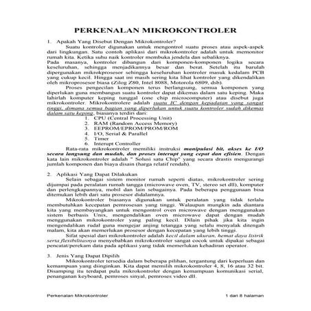 Materi 6   mikrokontroller