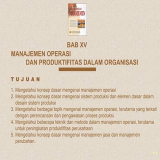 Manajemen Operasi dan Produktifitas...