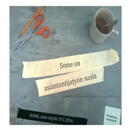 Some on asiantuntijatyön suola