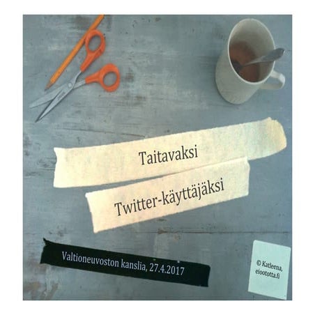 Taitavaksi Twitter-käyttäjäksi