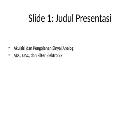 Materi Analog to Digital Converter (ADC)