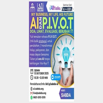 Materi Seminar AITalks: AI dan P.I.V.O.T