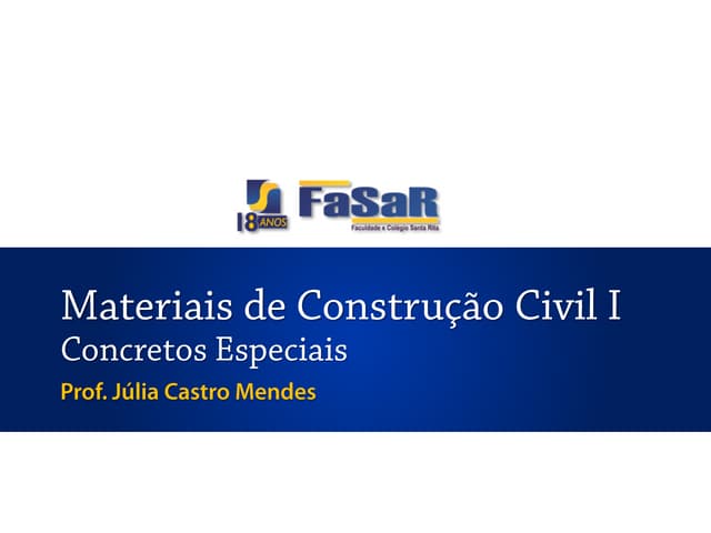 Materiais i   14 - concretos especiais