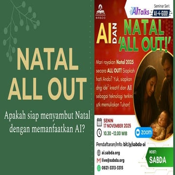 Materi Seminar AITalks: AI dan Natal 'All Out'