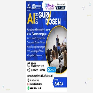 Materi Seminar AITalks dan Guru atau Dosen